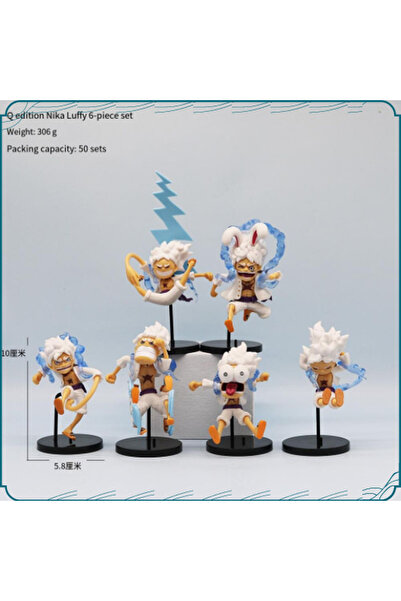BANDAI بدون صندوق، قطعة واحدة عشوائية، قطعة واحدة عشوائية، شخصية أنمي من ون بيس نيكا لوفي جير، ألعاب لطيفة للأطفال