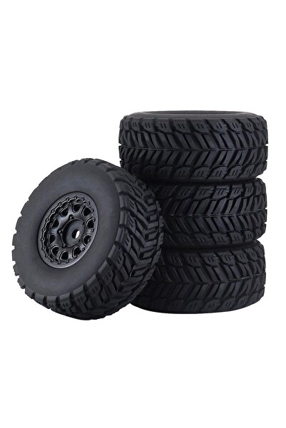 Choice سيارة تحكم عن بعد سوداء، 4 قطع، إطار مطاطي 64 مم، محور عجلة سداسي بلاس...