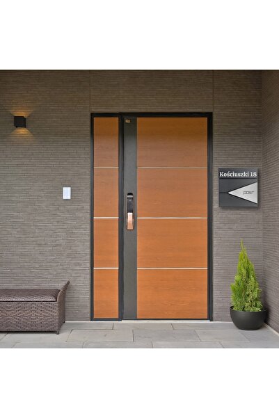 Other Skrzynka pocztowa na listy Boris antracyt z napisami