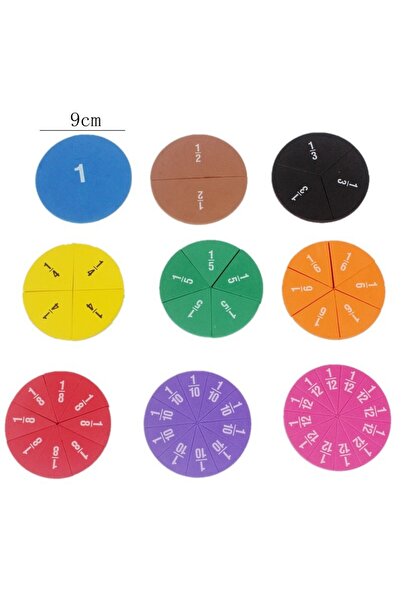 Choice 1set 51Pcs Magnetic Fraction Tiles Circles Math Disc Toy Manipulatives...