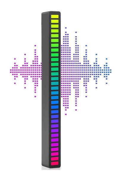 Generic 1pc RGB Voice-Activated Pickup Rhythm Light, Music Rhythm Light, Sound Control Ambient Light, Rechar