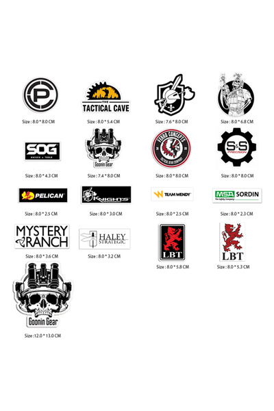 Choice 17 قطعة لكل مجموعة ملصقات السيارات مجموعات الملصقات التكتيكية 17 قطعة/...