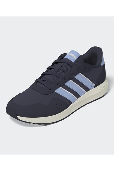 adidas حذاء Run 60s Junior برباط - أزرق داكن/أزرق متوهج/أبيض عاجي