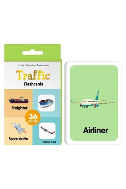 OEM Εκπαιδευτικές κάρτες για παιδιά - Οχήματα/Κίνηση, 36 κάρτες με μέσα μεταφ...