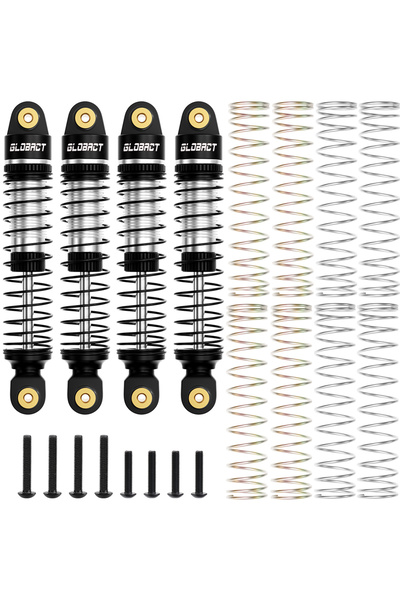 Choice Black GLOBACT 59MM Aluminum RC Oil Shock Adjustable Front & Rear Shocks for TRX4M 1/18 RC Crawler Up