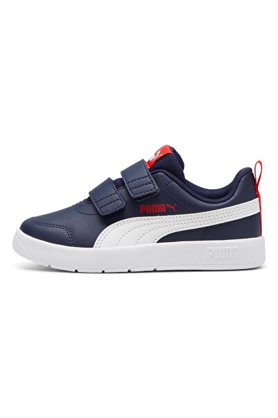 Puma Courtflex V3 V PS -PUMA Navy-PUMA White-PUMA Red