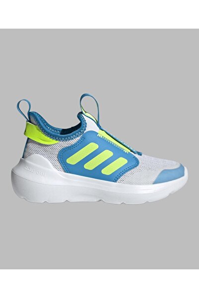 adidas حذاء Tensaur Comfort - رمادي داكن/ليموني شفاف/أزرق