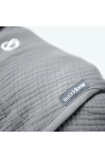 SwaddleMe by Ingenuity Sistem de înfășare SwaddleMe 0-3 luni, muselină, Colecția Originală, Granit, Ingenuity