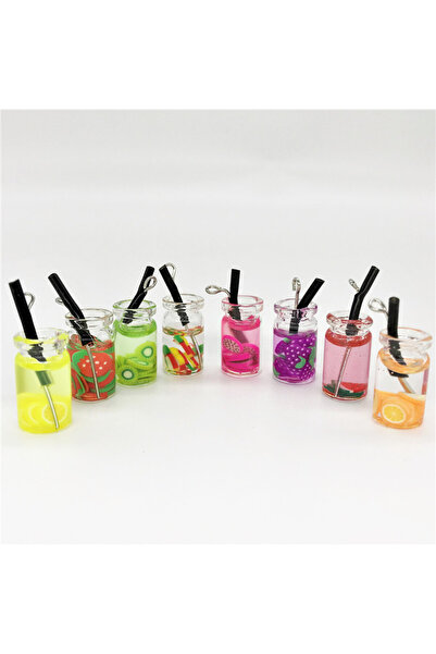 Choice16 mixed 8pcs 8pcs Dollhouse Miniature Food Mini Resin Fruit Bottle Sim...