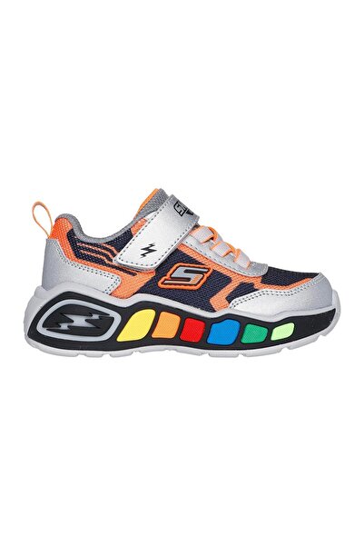 SKECHERS مشهد اللعب-فضي أسود