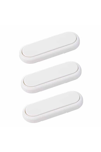 Choice قفل أمان للأطفال مكون من 3 قطع باللون الأبيض وقفل ثلاجة متعدد الوظائف ...