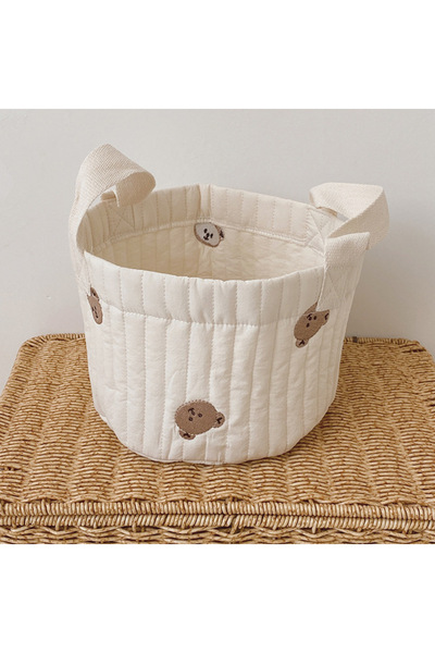 Choice حقيبة حفاضات مطرزة على شكل دب لطيف للأطفال من S حقيبة تخزين حفاضات للأمهات وحقيبة الأمومة للمواليد الجدد.