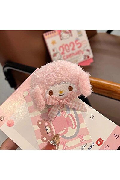 BANDAI hairpin Anime Cartoon Sweet Piano Hairpin Kawaii Melody Soft Hair Clip Pink Series Headwear Girls Ha