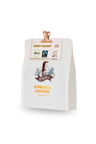 Nordica Coffee Boabe de cafea Nordica Coffee, BIO, Fair Trade COSY ROAST, 250 g, 10-3474-2035, RO--026