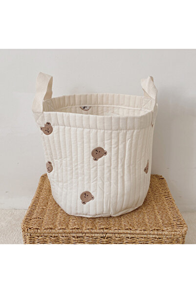 Choice حقيبة حفاضات مطرزة على شكل دب لطيف للأطفال على شكل حقيبة حفاضات كادي وحقيبة تخزين للأمهات والأمومة للمواليد الجدد.