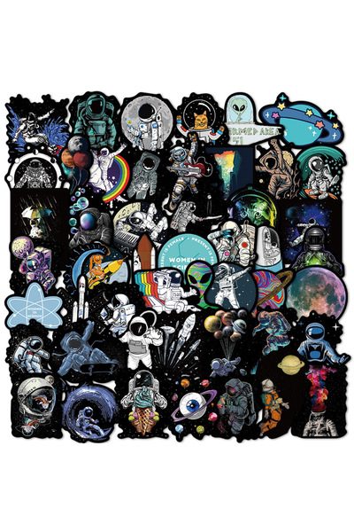 Choice 50 قطعة من ملصقات جرافيتي لرواد الفضاء الخارجي، ملصقات رائعة يمكنك صنع...