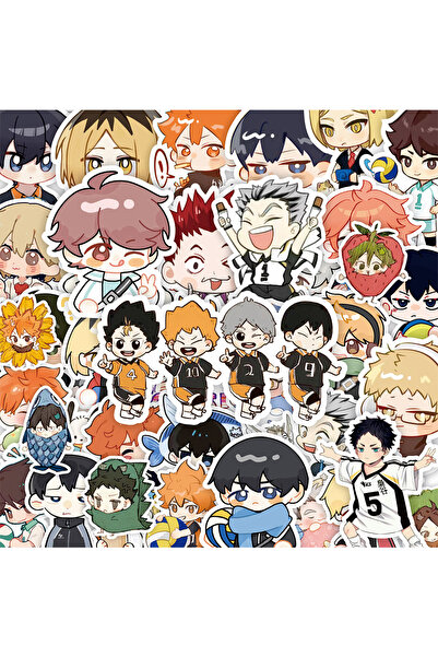 BANDAI ٧٥ قطعة من ملصقات جرافيتي أنيمي هايكيو الياباني، ملصقات كرة طائرة، منا...