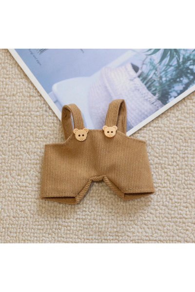 Choice لا توجد دمى بنية اللون (قماش فقط) لملابس أطفال لابوبو مقاس 17 سم ملابس...