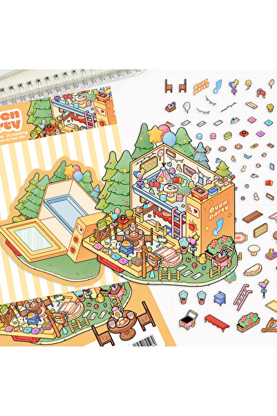 Choice مجموعة ملصقات مناظر طبيعية لحفلات الطعام في الفرن، قطعتين، ملصقات فنية...