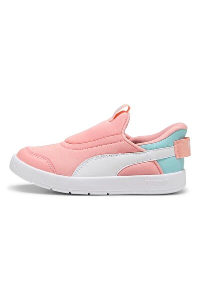 Puma Courtflex v3 SLIPTECH PS -Pink Fruit-PUMA White-Safe Lake