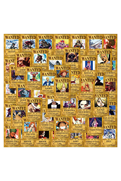 Choice1 Bandai 100PCS 10/30/50/100pcs Anime ONE PIECE Wanted Poster Stickers ...
