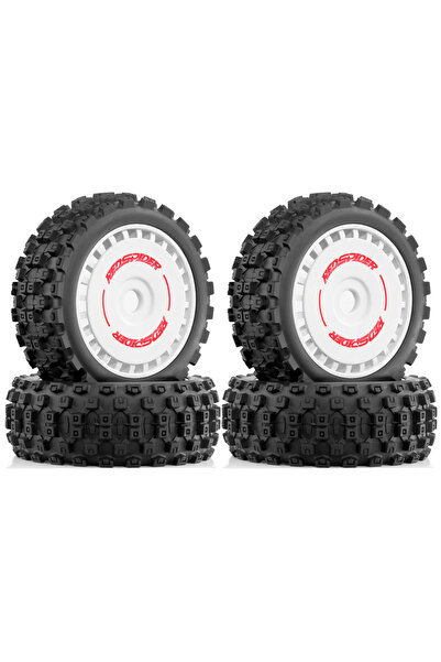 Choice إطارات عجلات بيضاء مقاس 17 مم، 4 قطع، لسيارات ARRMA 1/8 Talion 6S BLX،...