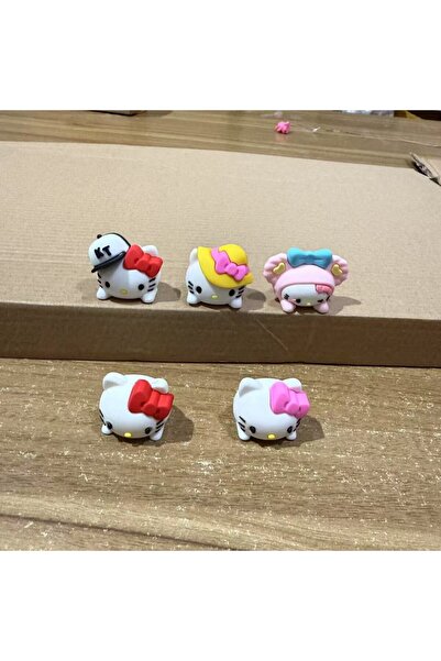 Miniso A set send glue Kawaii Sanrio Hello Kitty 3D Cute Car Decorative Items Toys Cartoon Anime Motorbike