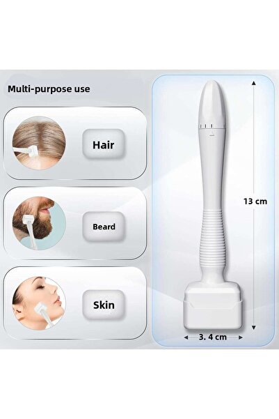 ELAMOUR ديرماستامب بـ 140 إبرة تيتانيوم قابلة للتعديل (0.25-3.0 مم)