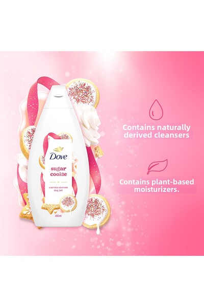Dove جل استحمام شوجر كوكي 450 مل صابون سائل شوجر كوكي 450 مل رغوة استحمام شوجر كوكي