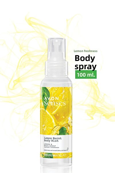 AVON سينسيز ليمون بيرست - بخاخ للجسم برائحة الليمون والريحان 100 مل