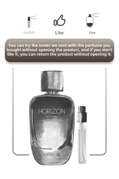 Imprime Horizon Edp Men's Perfume 100ml | Spicy and Woodwater | Lemon, Cinnamon, Musk, Amber, Cedar Wood