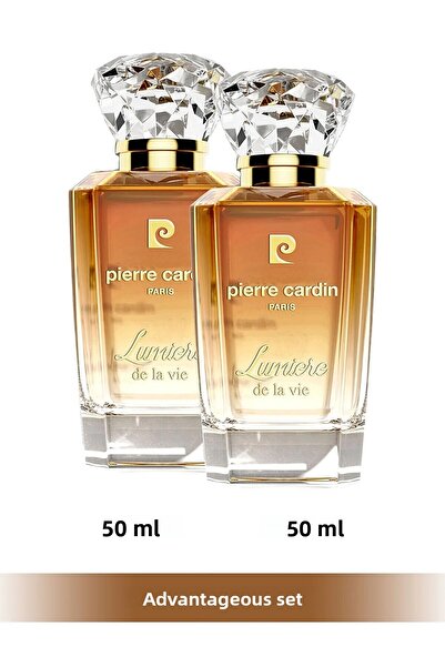 Pierre Cardin لوميير دي لا في EDP 50 مل مجموعة عطور نسائية مزدوجة STCC021202