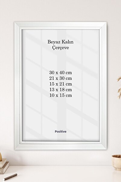 Postifull Rama estetică, Ramă foto groasă albă, Ramă pentru fotografii, Ramă ...