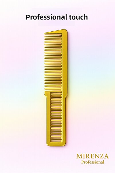 mirenza cosmetic Επαγγελματική χτένα κομμωτηρίου, χρυσή, ανθεκτική και αντι-ε...
