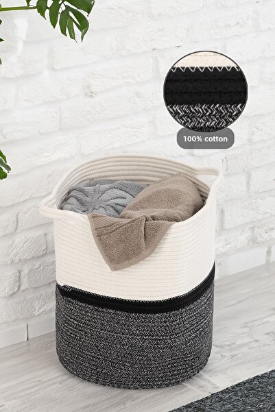 Meleni Home Καλάθι απλύτων - Γκρι - 250–499ml