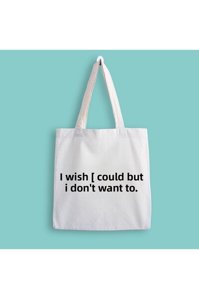 designedfy Friends I Wish I Could Printed Cloth Bag
