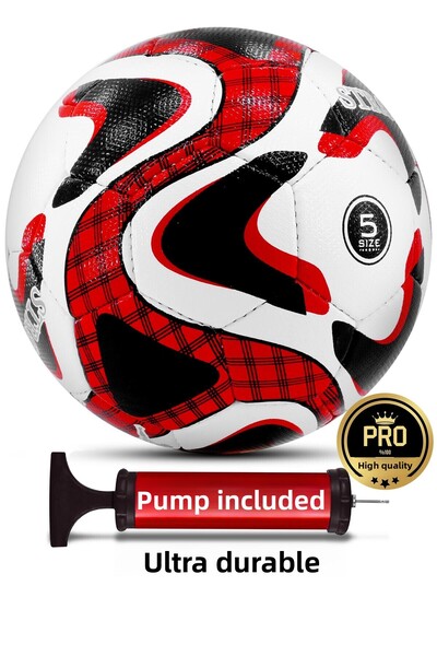 Telvesse مجموعة كرة قدم احترافية - مضخة وخياطة يدوية وأرضية صلبة متينة P606 ر...