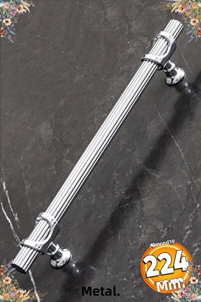 Badem10 Arsin Mâner metalic cromat 224 mm-22,4 cm Mobilier Bucătărie Sertar Dulap Dulap Capac Mânere Mâner