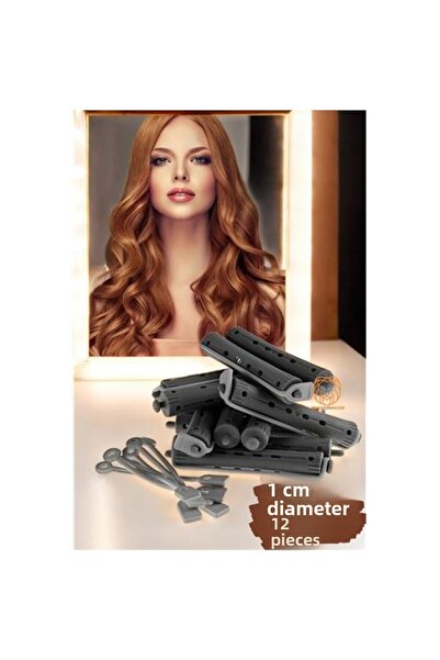 Marsilyan أعواد تجعيد الشعر 1 سم 12 قطعة