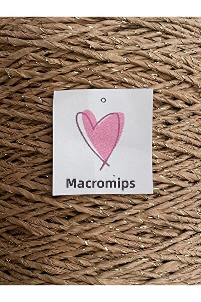 Makromİps حبل ورقي فاخر فاخر 2 مم 50 جرام حبل حياكة يدوي كرافت هواية تغليف زي...