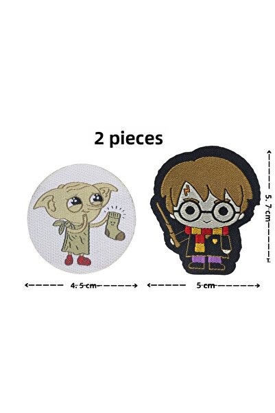 Megas Etiket معطف/رقعة هاري بوتر المنسوجة "هاري آند دوبي" الملتصقة بالكي