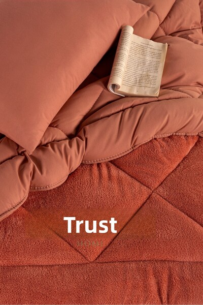 Güvenal Elite Wellsoft Single Luxury Quilt Set - Sleeping Set with Double Sided Pillow and Case