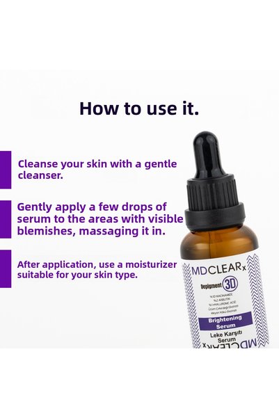 MDCLEARx "DEPIGMENT 3D" ANTI-BLEMISH BRIGHTENING SERUM
