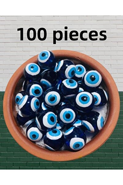 Flea Market 100 броя мъниста 18 мм с форма на краве око - декоративни мъниста...