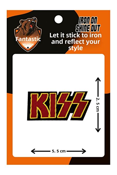 FANTASTIC ARMA Patch de armă țesută care se lipsește cu fierul de călcat, Kıss
