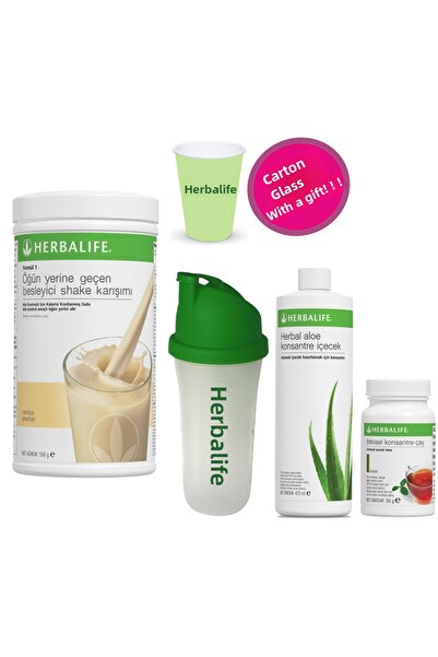 Herbalife شايك فانيليا شايك ألو مشروب مركز شاي كلاسيك 50 جرام شاكر