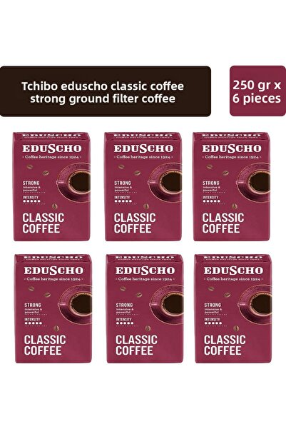 Tchibo Eduscho Classic Coffee Strong - 6-Piece Ground Filter Coffee Set 250 gr