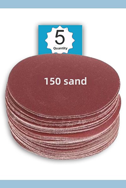 Baytec 5 قطع من الصنفرة الفيلكرو 115 مم - 150 مثقاب طحن النخيل الحلزوني الرملي