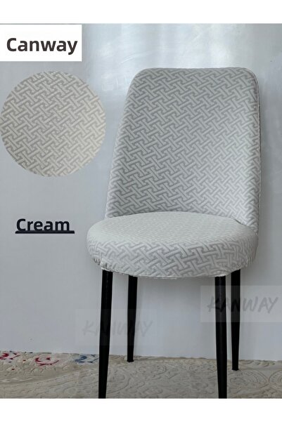 kanway Jacquard Fabric Oval Chair Cover. Elastic, Washable, Flexible Chair Cover.