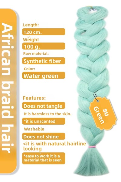 KONAK PERUK Воднозелено африканска плитка - раста и бокс плитка от синтетични...